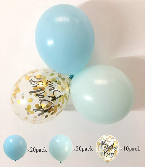 Gender Reveal Balloons Pink Blue- Confetti Balloons for Baby shower Twins Boy and Girl Party Decorations