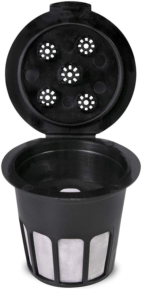 Cafe Supreme Reusable Single Serve Coffee Filter K Cup Pod + EZ-Scoop Coffee Scoop with Funnel | Compatible with Keurig K Supreme (Plus) Coffee Maker