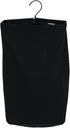 Household Essentials 149-1 Hanging Cotton Canvas Laundry Hamper Bag - Black
