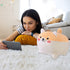 DITUCU Shiba Inu Stuffed Animal Toy -Cute Corgi & Akita Dog Plush Pillow, Plush Toy Best Gifts for Girl and Boy, Can Be Used for Bed and Sofa Chair(Shiba Inu, Brown Round Body, 11.8in)