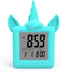 Something Unicorn - Unicorn Digital Alarm Clock with Snooze Button and Blue LCD Back-Lighting. Easy to Set Battery Powered Digital Clock in Silicone Sleeve with Time, Date and Alarm Display. (Blue)