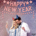 Rose Gold Glitter, Happy New Year Banner - No DIY, 2 Strings | Happy New Year Sign Happy New Year Decorations 2023 | New Years Eve Party Supplies 2023 | New Years Eve Banner, New Years Eve Decorations