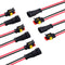 MUYI 5 Kits 2 Pin Connector 18AWG Waterproof Wire Connector 1.0mm² Quick Disconnect Wire Connectors 1.5mm Series Automotive Waterproof Electrical Connectors Wire Quick Connectors