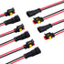 MUYI 5 Kits 2 Pin Connector 18AWG Waterproof Wire Connector 1.0mm² Quick Disconnect Wire Connectors 1.5mm Series Automotive Waterproof Electrical Connectors Wire Quick Connectors
