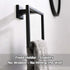Towel Holder Matte Black, Angle Simple Stainless Steel Bathroom Hand Towel Rack, Square Towel Ring for Wall, 7.09-Inch