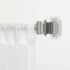 Exclusive Home Curtains Prism 1" Curtain Rod and Coordinating Finial Set, 66"-120", Matte Silver