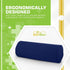 BodyHealt Roll Pillow, Bolster Pillow - Round Pillow with Extra Firm Density. Round Neck Pillow for Spine & Neck Support. Lumbar Roll, Cylinder Pillows for Lumbar Support. Cervical Roll (5X12" Navy)
