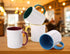 AceElite Coffee Mugs, Ceramic Coffee Mugs Set of 4, 12 oz Coffee Mugs, Colorful Coffee Cup With Handle, Pottery Coffee Mug Dishwasher Microwave Safe, Small Porcelain Mugs