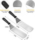 Flat Top Grill Griddle Accessories Set for Blackstone, Indoor Hibachi Metal Grill Spatula Set, Scraper Tool Griddle Accessory Utensils Kit for Men Outdoor Camping BBQ Tools