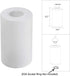 Eumyviv Clear Frosted Glass Lamp Shade, Accessory Glass Fixture Replacement Globe or Lampshade with 1-5/8-Inch Fitter Opening (A00013)