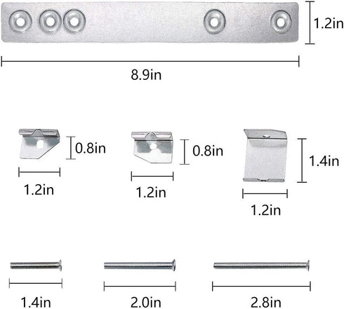 Microwave Under Cabinet Mounting Kit WX4-A019 JXA019K Compact Undercabinet Mounting Kit Replacement by AMI PARTS for G.E Microwave Oven AP3205226, JXA019K