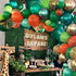 Jungle Safari Theme Party Balloon Garland Kit, 151 Pack With Animal Balloons and Palm Leaves for Kids Boys Birthday Party Baby Shower Decorations