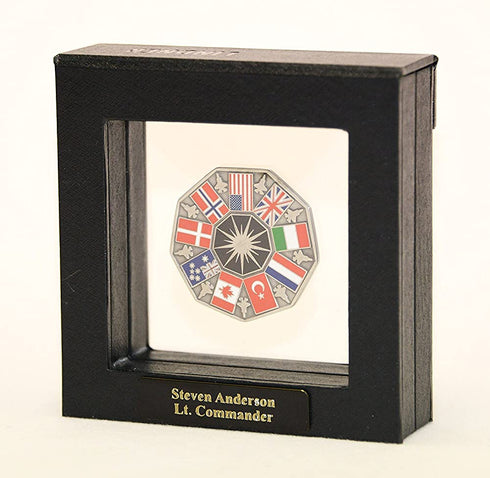 1 Single Challenge Coin Display Case Box Holder Shadowbox