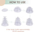 Round Macaron Tower Stand, 6 Tiers Cupcake Holder Stand Cake Display Rack Adjustable Tiers for Wedding Birthday Party Decor