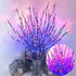 HLDIFENGGS LED Branch Lights Light up Branches Brown Branches Willow Branches Christmas vase Decoration Lights Pussy Willow Branches USB Plug-in with Plug 3 pcs 60 LED Bulbs (Multicolor)