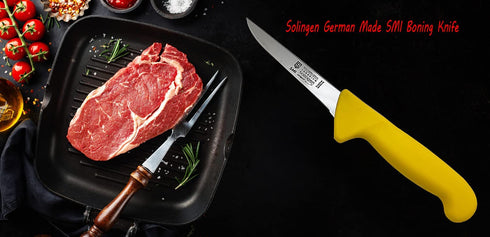 SMI - 5 Inch Boning Knife Solingen, Butcher Knife Meat Cutting, Made in solingen Germany