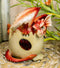 Ebros January Birthstone Dragon Egg Statue Red Gem Garnet Birthday Dragon Hatchling Figurine Fantasy Collector