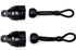 Litong Bungee Kit Universal Replacement of The Sunshade Installation Fittings Outdoor/Indoor Roller Blind Fittings (Black)