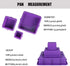 Webake Square Cake Pan Set Silicone Cake Mold Baking Pans for 3 Tier Cake Layer Tin, 9 Inch, 6 Inch, 3 Inch for Birthday Wedding Anniversary