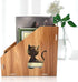 Office Desktop File Storage Box DIY Wooden Hollow Cats Office File Sorter Document Books Magazine Holder Sorter #10CMx25CMx24CM