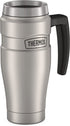 THERMOS Stainless King Vacuum-Insulated Travel Mug, 16 Ounce, Matte Steel
