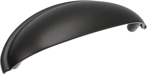 Amerock | Cabinet Cup Pull | Flat Black | 3 inch (76 mm) Center to Center | Ravino | 5 Pack | Drawer Pull | Drawer Handle | Cabinet Hardware