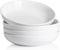 SWEEJAR Pasta Bowls, Ceramic Dinner Plates, 25oz Salad Serving Bowls for Soup, Dessert, Pizza, Fruit, Steak, Microwave Dishwasher Safe, Set of 4 ?White?