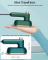 Mini Ironing Machine Handheld Can Be Rotated 180 Degrees, Travel Iron for Clothes, Professional Household Fast Heating Wired Small Electric Iron, Portable Heat Press Clothing Iron Machine (Green)