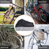 Bike Cover Adult Tricycle Cover Waterproof Bicycle/Motorcycle Storage Cover, Heavy Duty Ripstop Material & Anti-UV, Protect Your Bike from Rain, Dust, Debris Sun for Outdoors Indoors (Silver-Black)