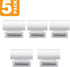 Southern Hills 1.5 Inch Polished Chrome Cabinet Knobs - Pack of 5 - Kitchen Cabinet Knobs for Doors, Drawers, Desks and Furniture - Modern Drawer Pulls SHKM001-CHR-5