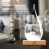 G GGPOWER Storm Glass Weather Forecast Desktop Fashion Creative Weather Station-Teardrop Weather Forecast Bottle-for Home and Office Decoration(XL)