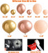 Oopat DIY Metallic Rose Gold blush Balloon Garland kit for Womens Birthday Bachelorette Party Graduation Wedding Anniversary Engagement Party Decoration