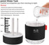 Portable Mini Humidifier, 500ml Small Cool Mist Humidifier, USB Personal Desktop Humidifier for Baby Bedroom Travel Office Home, Auto Shut-Off, 2 Mist Modes, Super Quiet (Black)