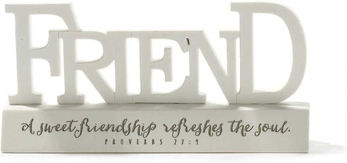 Dicksons Friend Friendship Refreshes The Soul Proverbs 27 Resin Stone Tabletop Word Plaque