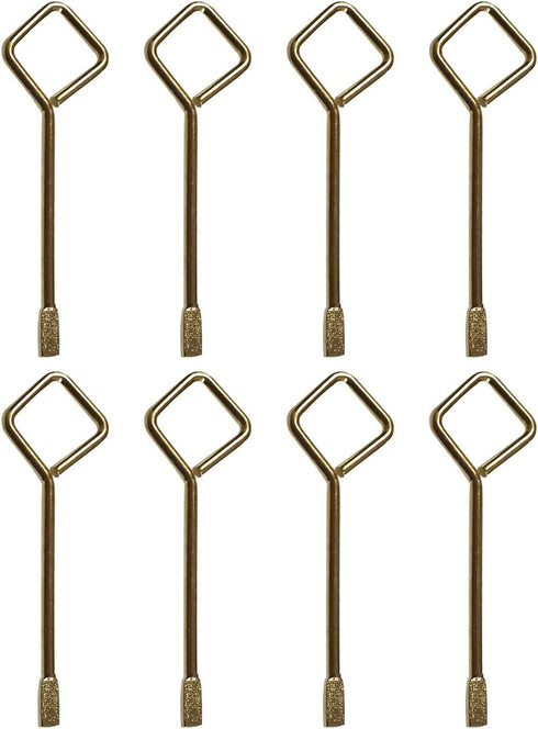 Interior Door Emergency Key, Key Pin for Interior Privacy Door Lock Compatible for Bedroom Bathroom, Square Ring- 8 Pack