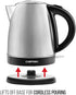 Chefman Stainless Steel Electric Kettle w/ 360° Swivel Base, Auto Shut Off & Boil Dry Protection, BPA-Free Interior and Cool-Touch Handle, 7+ Cup Capacity, 1.7 Liter, 1500W