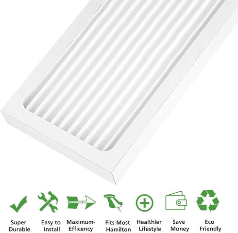 Cabiclean 2 Pack Replacement HEPA Filters Compatible with Hamilton Beach 04383 Air Purifier 04384 04385 HEPA Filter Replacement, Part # 990051000