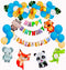 Aerfoyun Safari Birthday Decorations, Jungle Theme Party Supplies with a Happy Birthday Banner and Balloon Pump, Garland Balloon Animal Kit for Baby Shower Decor