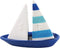 DEI Salt & Pepper Set, 4.75 x 2.25 x 4.0, Blue/White
