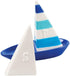 DEI Salt & Pepper Set, 4.75 x 2.25 x 4.0, Blue/White