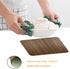 Red-A Dining Table Placemats Set of 6 Heat-Resistant Wipeable Table Mats for Kitchen Table Decoration Waterproof Vinyl Placemats Easy to Clean,Brown