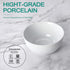 Porcelain 10oz Bowl Set, Chip Resistant and Dishwasher & Microwave Safe, Good for the Kitchen, Dessert Ice Cream Snack and Nut (6 Packs)