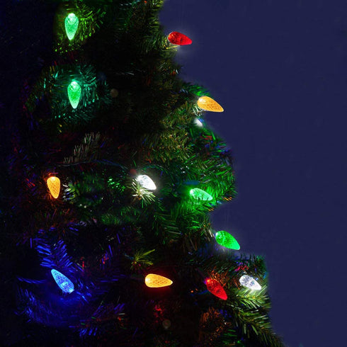 Anycosy C6 Christmas String Lights, 32.8 Ft 100 LED Battery Operated Strawberry Lights, Waterproof Indoor Outdoor 8 Modes Fairy Lights Christmas Decorations