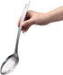 IMEEA 12.8-Inch Large Serving Spoon Stainless Steel Cooking Spoon Long Handle Slotted Spoon, Set of 2