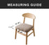 Genina Seat Covers for Dining Room Chair Seat Slipcovers Kitchen Chair Covers (Taupe, 4 Pcs)