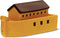 DolliBu Noah's Ark Bath Buddy Squirter - Floating Noahs Ark Rubber Bath Toy, Water Squirting Bathtime Play for Toddlers, Cute Bible Boat Watercraft Toy for The Bathtub, Beach, & Pool for Girls & Boys
