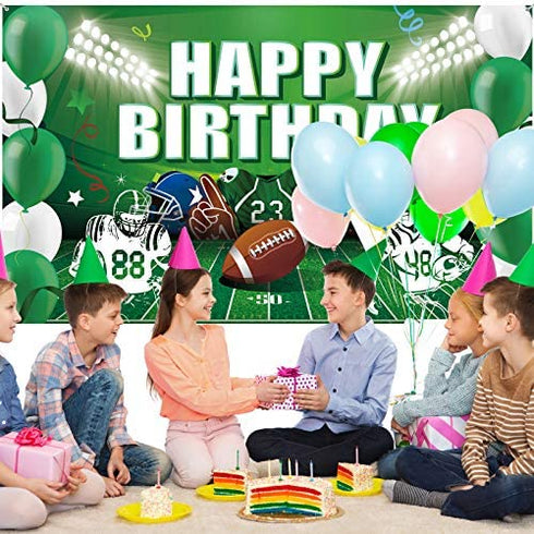 Football Party Decorations Favors Football Birthday Backdrop Banner supplies Super Football Bowl Game Sports Fan Supplies Football Themed Boy Birthday Party Favors Photo Booth Props Wall Hanging