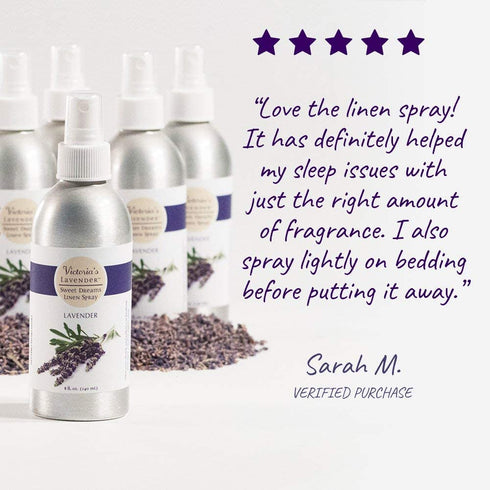 Victoria's Lavender Pillow and Linen Spray Sleep Better Tonight 100% Pure Lavender Essential Oil Handmade in Oregon (8 oz) | Made in USA