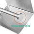 Brushed Nickel Toilet Paper Holder with Shelf for Phone Wipes Storage - Wall Mount/Adhesive, Stainless Steel TP Towel Hanger for Bathroom RV