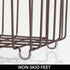 mDesign Farmhouse Decor Metal Wire Food Storage Organizer, Bin Basket for Kitchen, Pantry, Bathroom, Laundry Room, Closets, Garage - High - Small, 2 Pack - Bronze